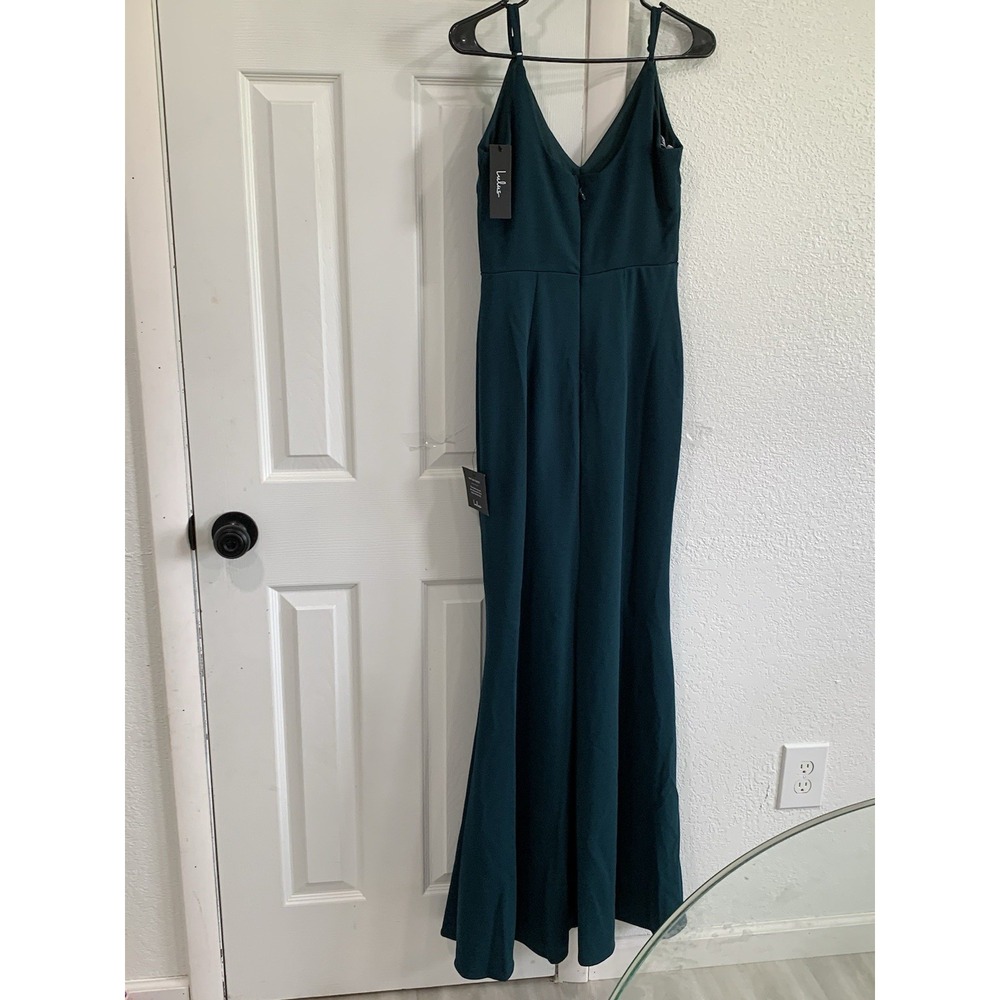 Lulus Moments‎ Of Bliss Forest Maxi Dress Womens Sz S Green Backless Mermaid NWT - Picture 4 of 12